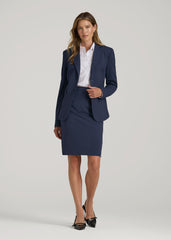 Freedom Flex Two-Button Slim-Fit Blazer for Tall Women in Navy