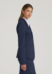 Freedom Flex Two-Button Slim-Fit Blazer for Tall Women in Navy