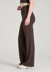 Balance Wide Leg Yoga Pants for Tall Women in Espresso