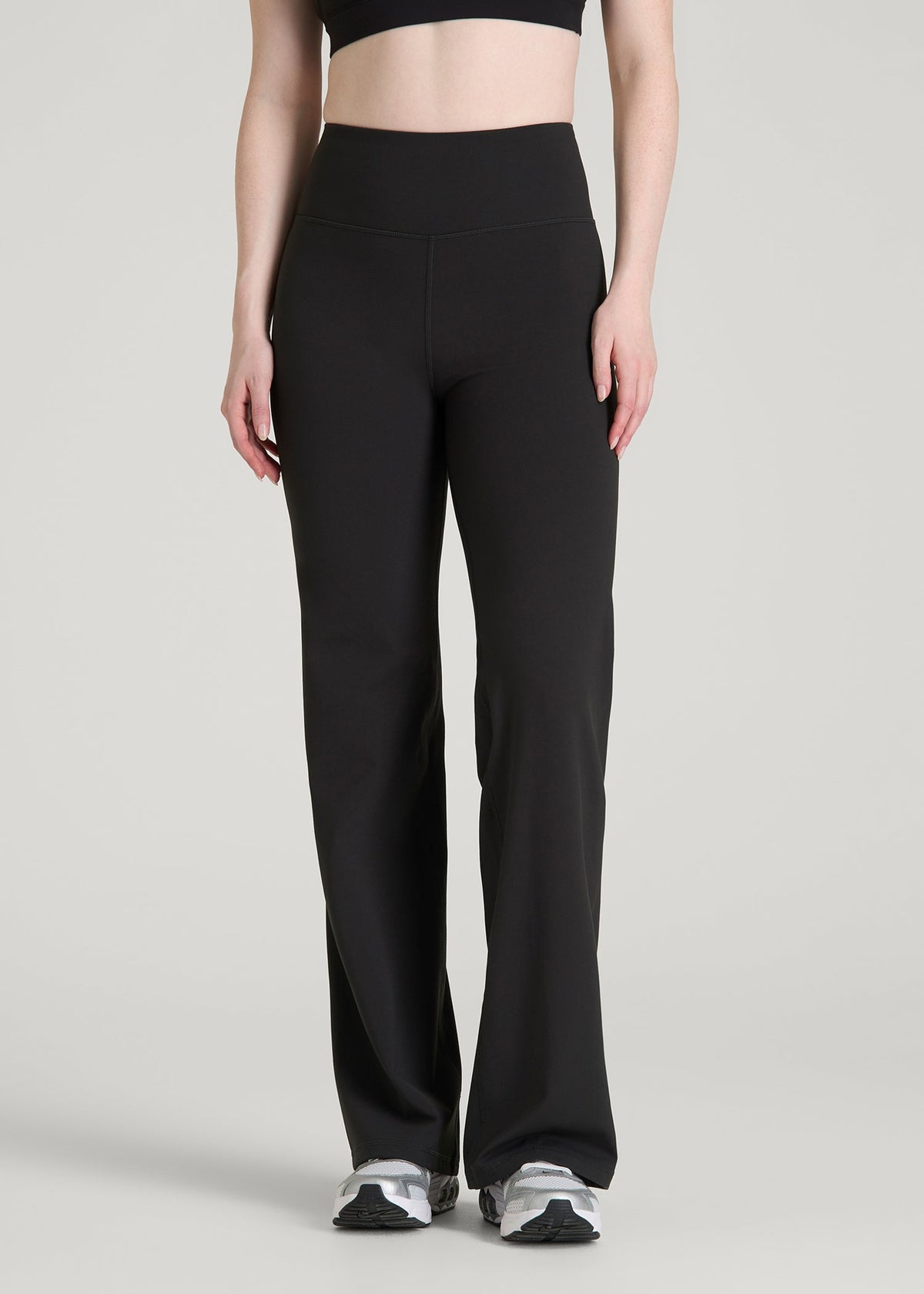 Balance Wide Leg Yoga Pants for Tall Women in Black