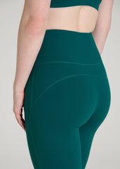 Balance Flare Yoga Pants for Tall Women in Deep Teal