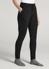 Cozy Lounge Joggers for Tall Women in Black