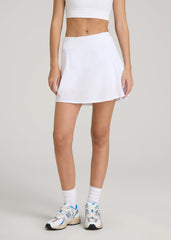 Athletic Skort for Tall Women in Bright White