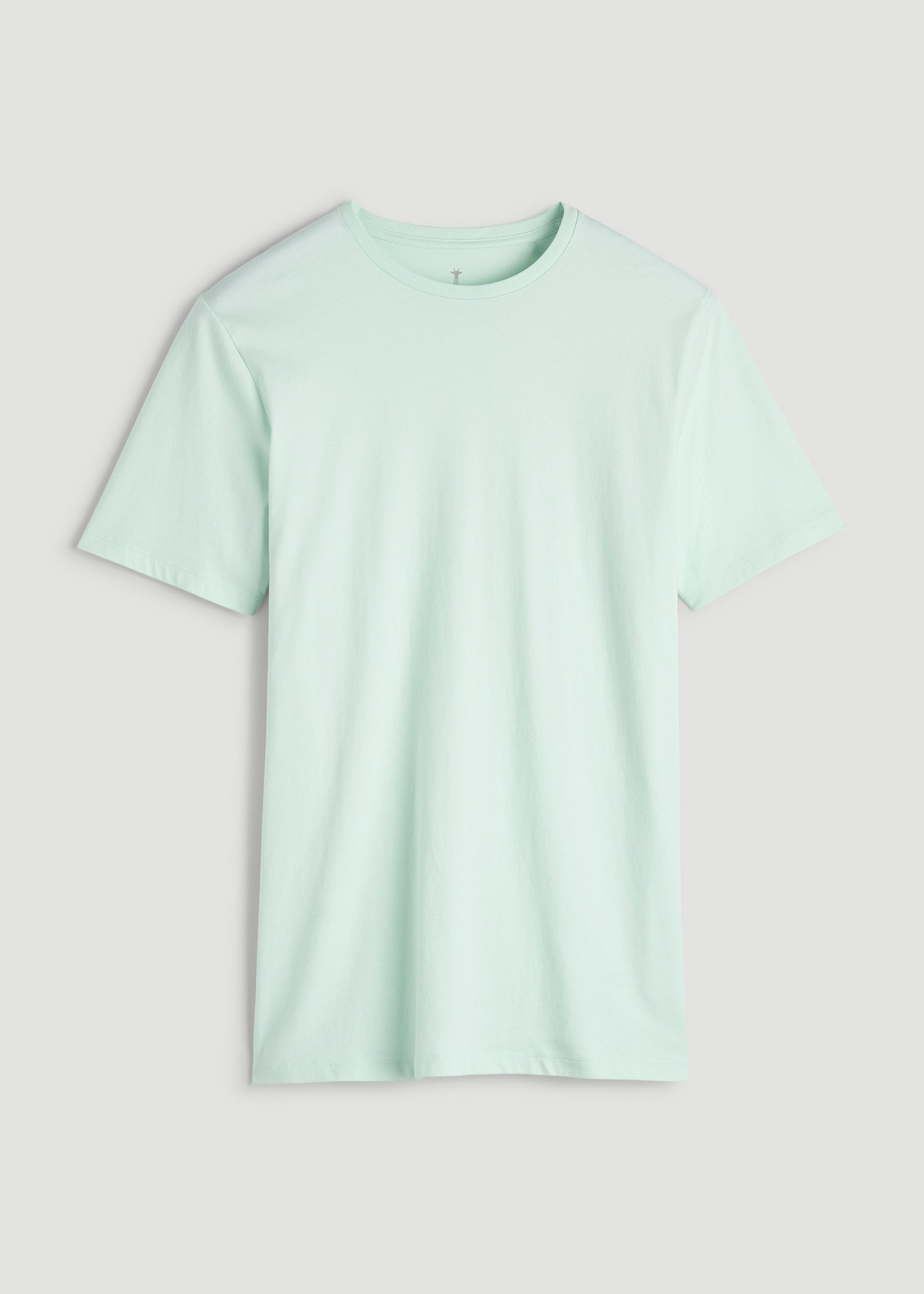 Core Cotton Crewneck Tee for Tall Men in Opal Blue