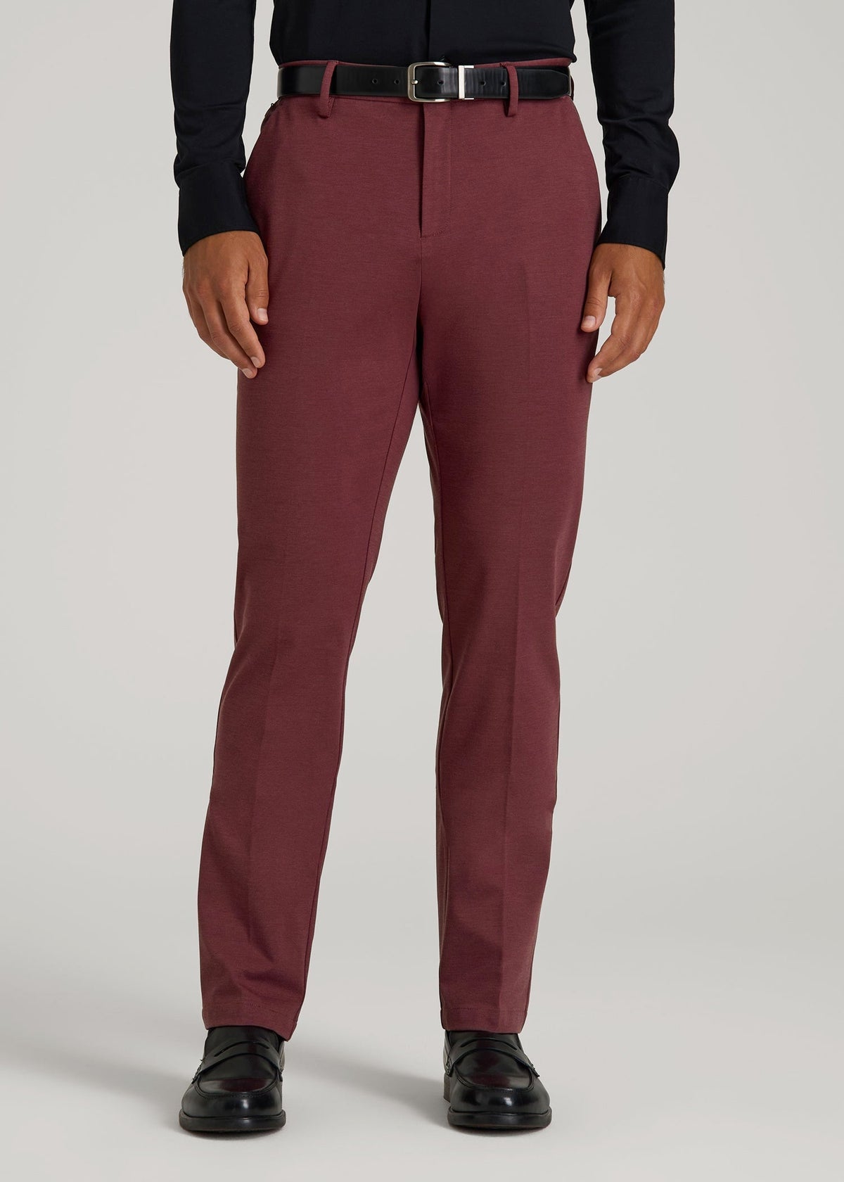 Flex Tech Suit Pants for Tall Men in Tawny Port Nailhead