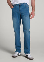 Americana Collection J1 Straight Fit Jeans For Tall Men in Sail Blue