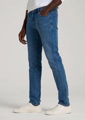 Carman TAPERED Jeans for Tall Men in Classic Mid Blue