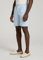 Bermuda Shorts for Tall Men in Ice Blue