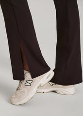 Balance Split Flare Pants for Tall Women in Espresso