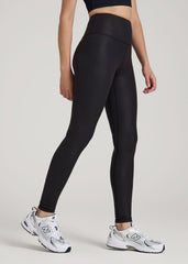 Balance High-Rise Leggings for Tall Women in Black Shine