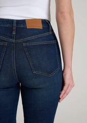 Chloe High Rise Flare Jeans for Tall Women in Indigo Dusk