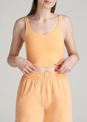 Balance Tank Top for Tall Women in Clementine
