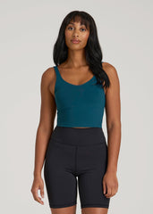 Balance Tank Top for Tall Women in Deep Water