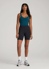 Balance Tank Top for Tall Women in Deep Water