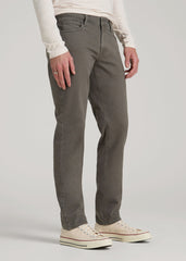 Carman Tapered Fit Colored Jeans for Tall Men in Sage