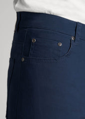 Carman TAPERED Fit Five Pocket Pants for Tall Men in Marine Navy