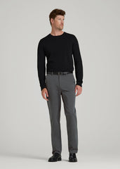 4-Way Stretch Commuter Tapered Chino Pants for Tall Men in Dark Ash