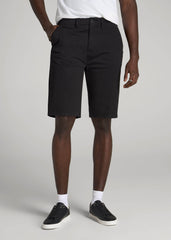 Chino Shorts for Tall Men in Black