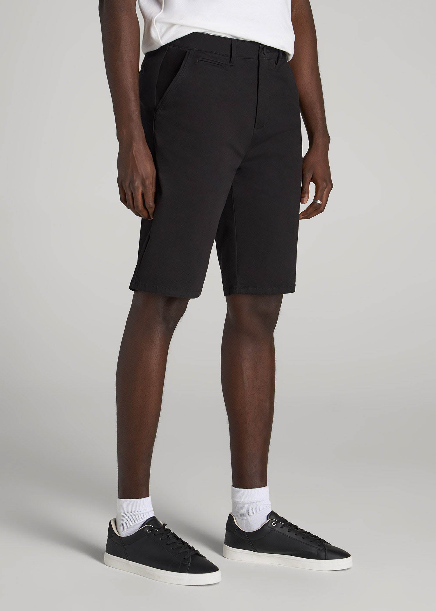 Chino Shorts for Tall Men in Black