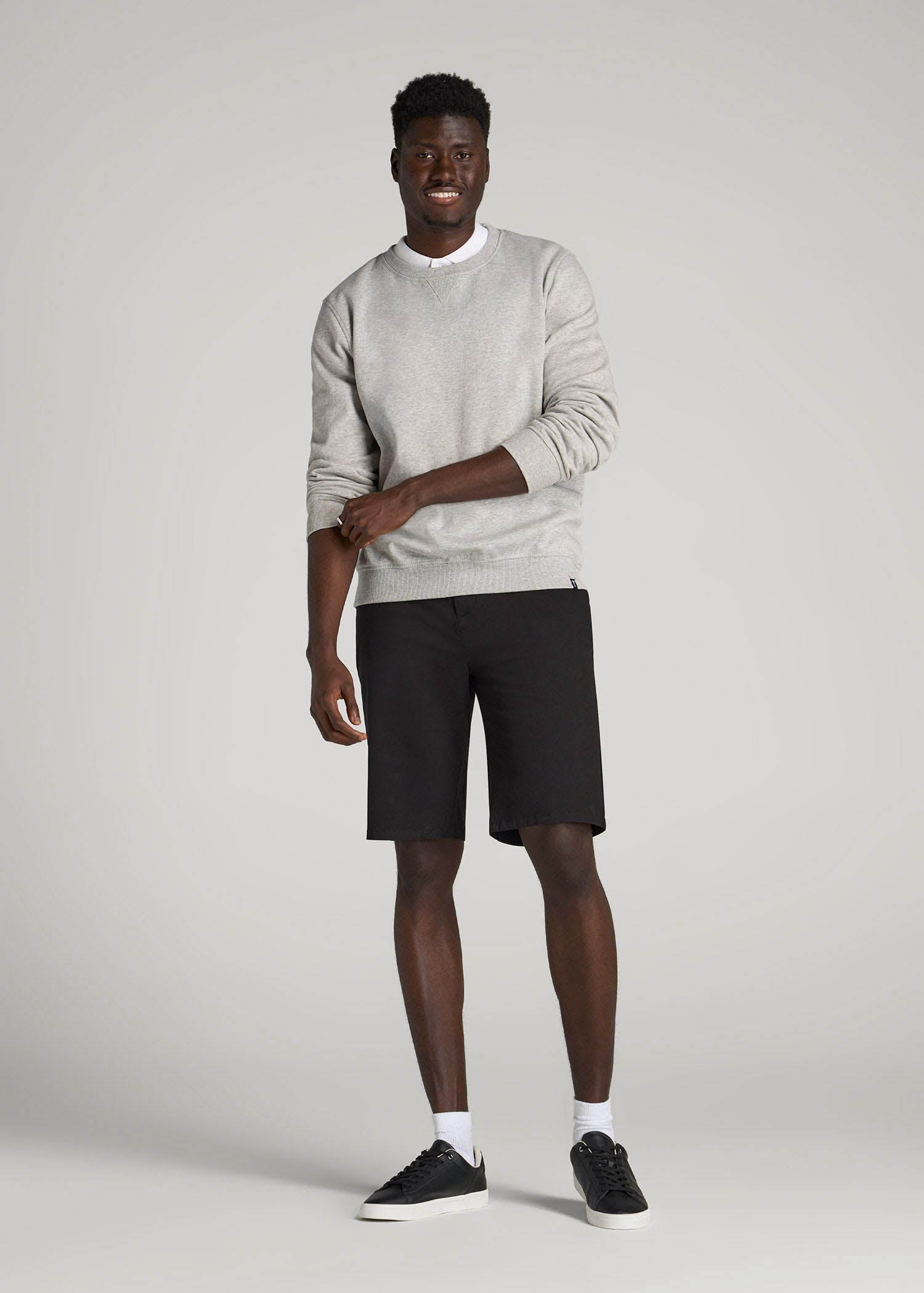 Chino Shorts for Tall Men in Black