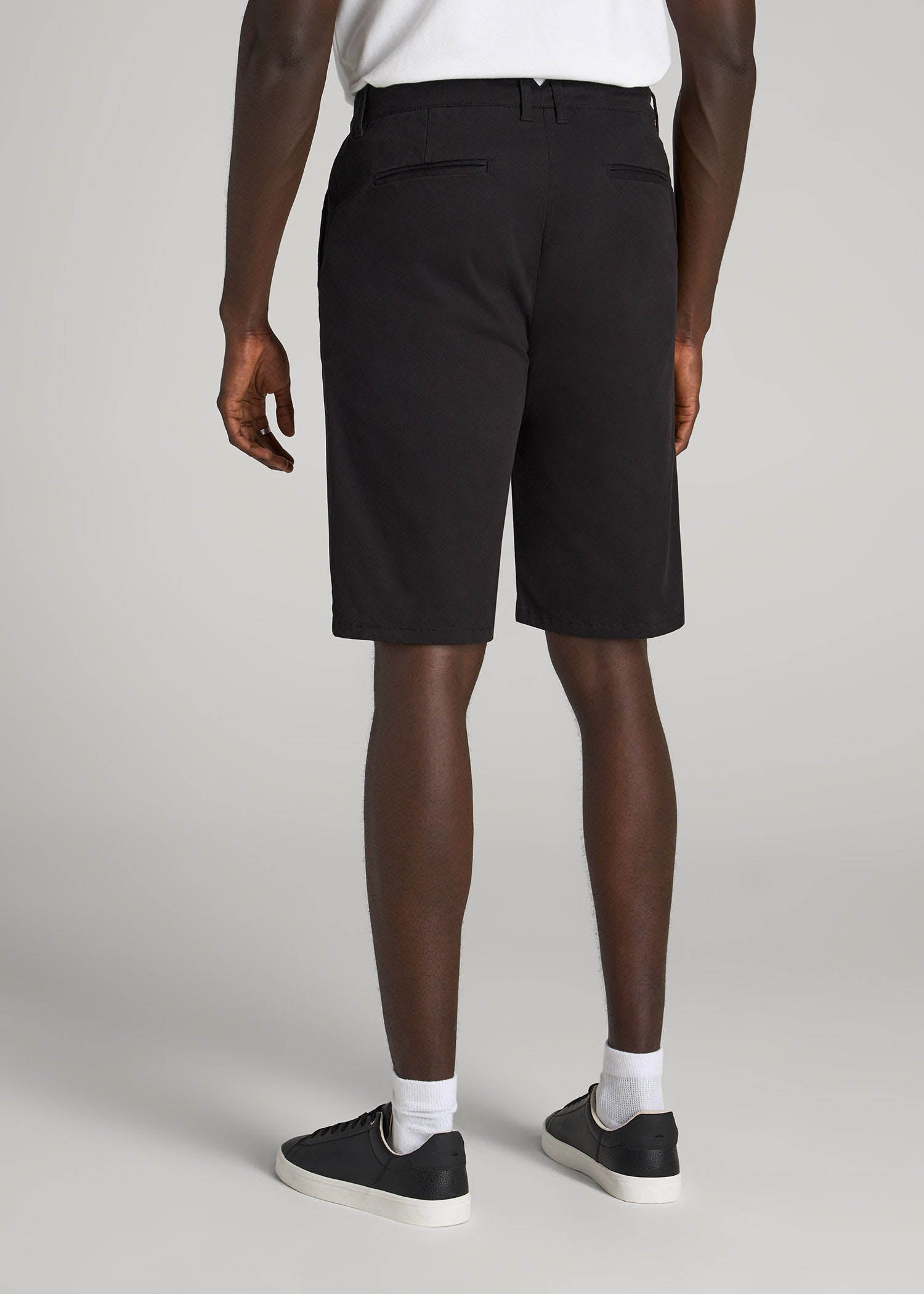 Chino Shorts for Tall Men in Black