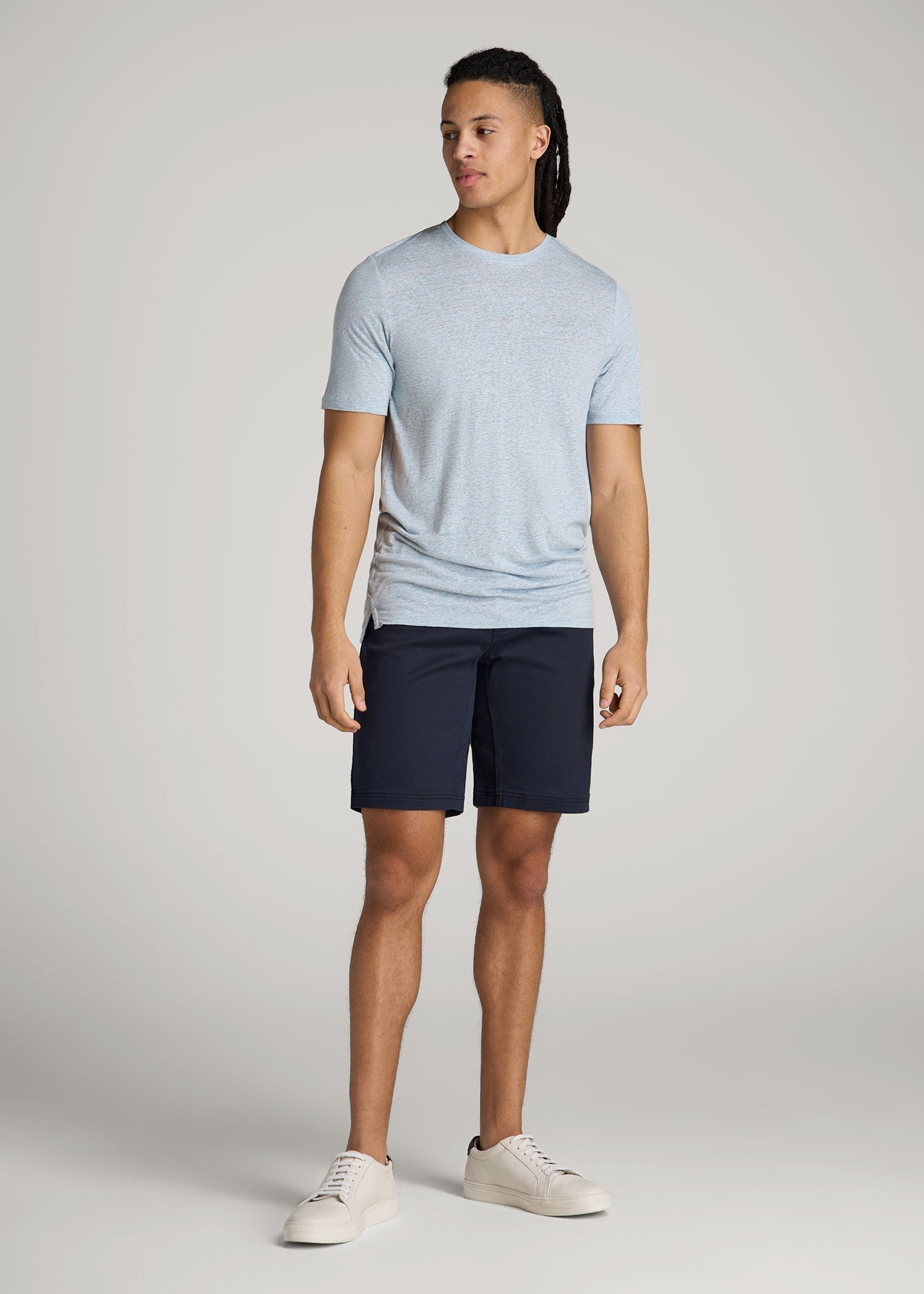Everyday Comfort 5 Pocket Short for Tall Men in True Navy