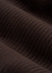 Cotton Beanie in Espresso