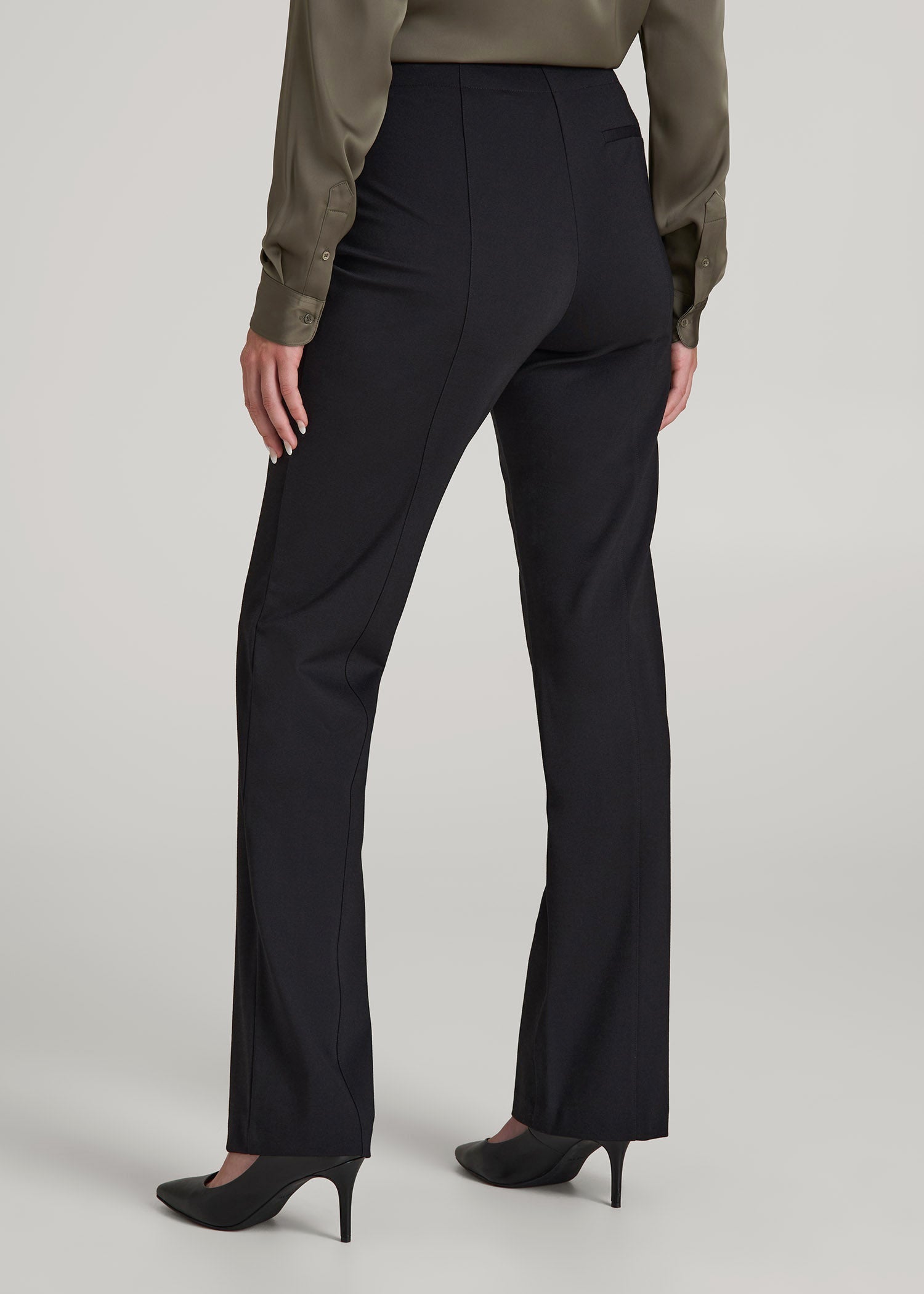 Freedom Flex Straight Leg Dress Pants for Tall Women in Black