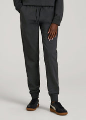 Garment Dyed Joggers for Tall Women in Washed Black