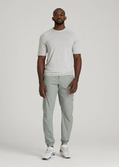 Featherweight Cargo Training Jogger for Tall Men in Seagrass