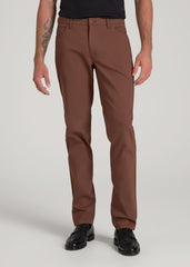365 Stretch 5-Pocket TAPERED Pants for Tall Men in Otter Brown