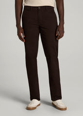 Carman TAPERED Chinos for Tall Men in Chocolate