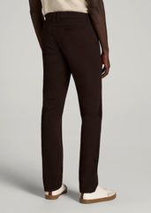 Carman TAPERED Chinos for Tall Men in Chocolate