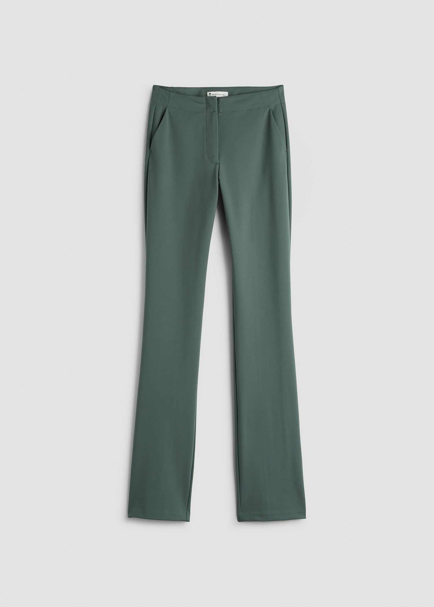 Freedom Flex Slim Straight Leg Dress Pants for Tall Women in Balsam Green