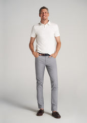 Carman TAPERED Fit Five Pocket Pants for Tall Men in Pebble Grey