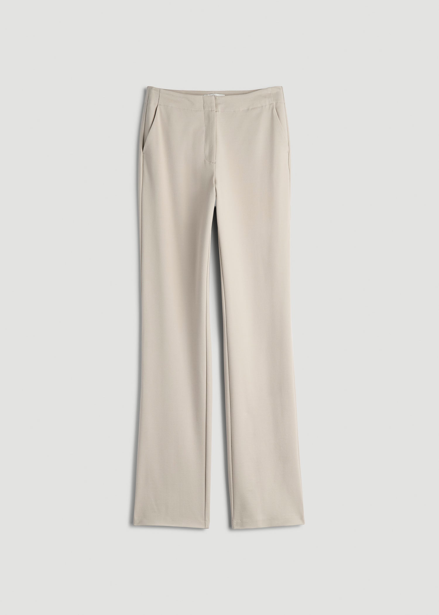 Freedom Flex Slim Straight Leg Dress Pants for Tall Women in Stone